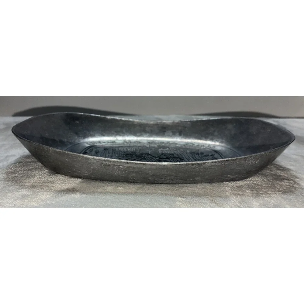 Pewter Bread Tray Give Us This Day Our Daily Bread‎ 8x6